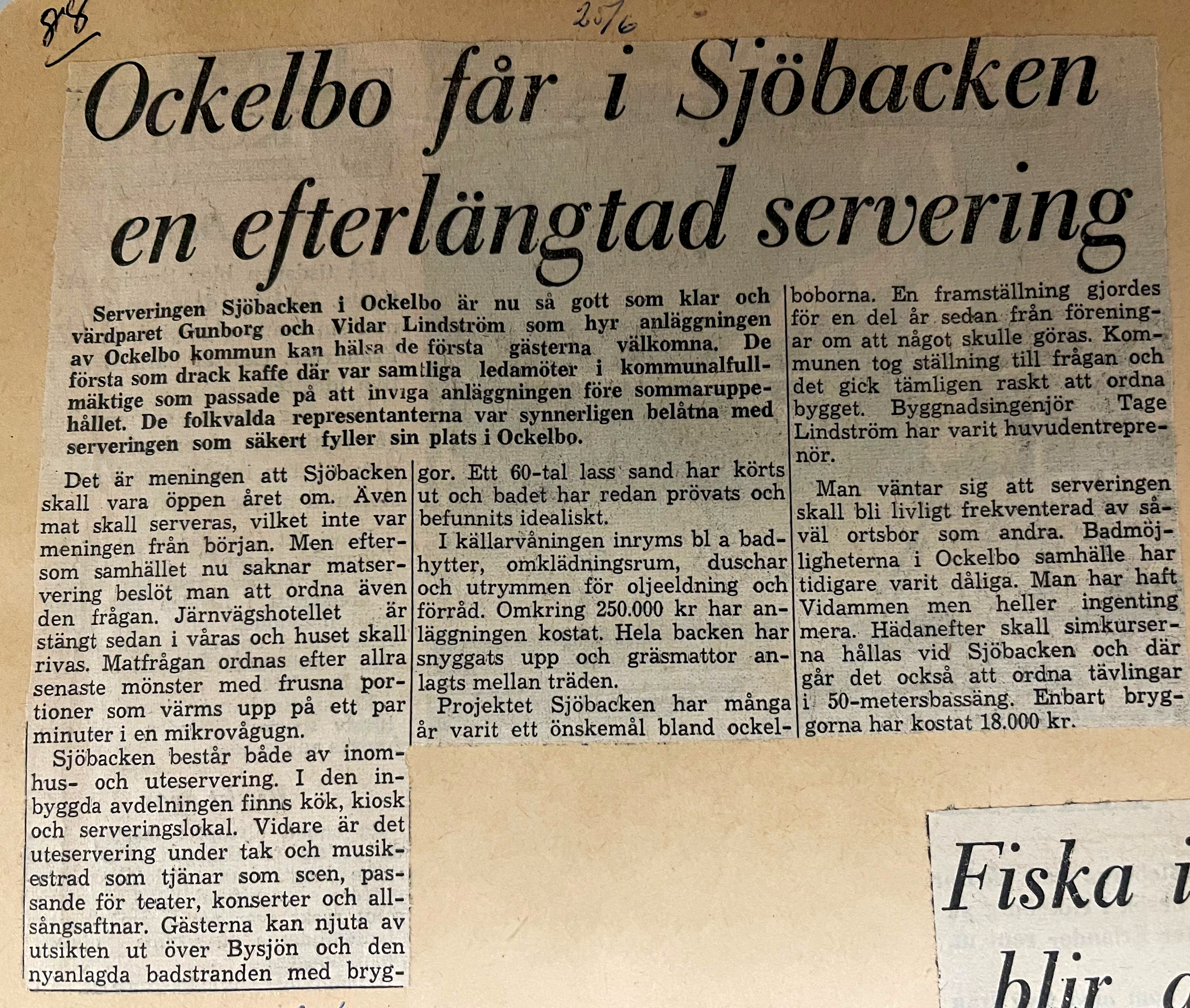 Gammal tidningsartikel