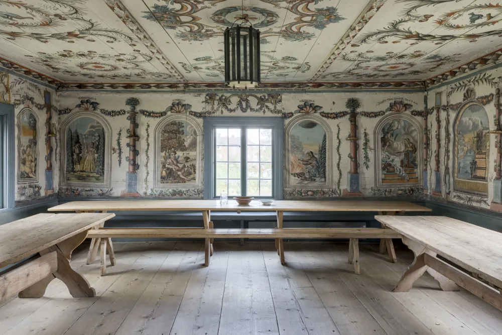 Herrstugan i Mårtes i Edsbyn, Ovanåkers hembygdsgård. 