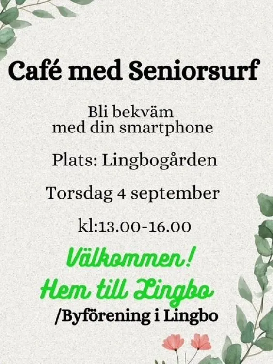 affisch med information