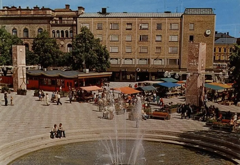 Stortorget under 1980-talet.