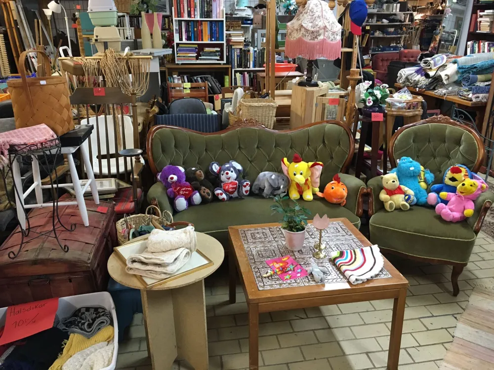 Second Hand market store Återvinsten