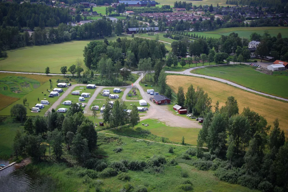 Ockelbo camping flygfoto