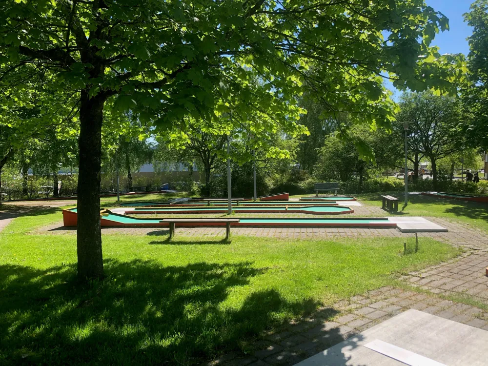 Bangolf i Hofors centrum 