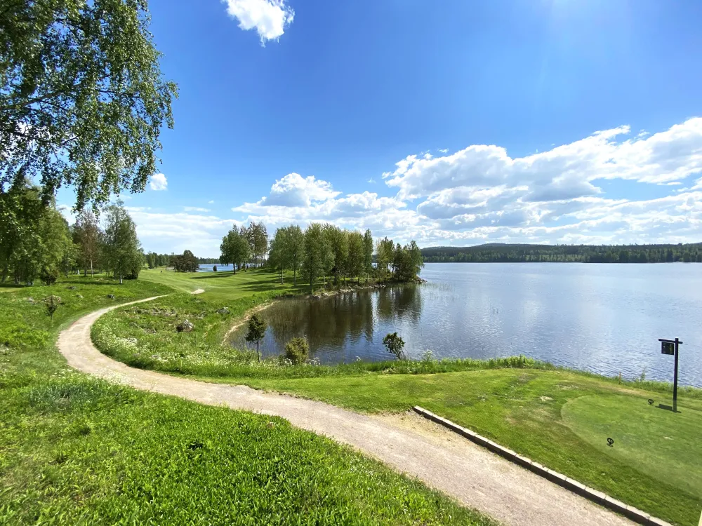 En del av banan på Hofors Golfklubb