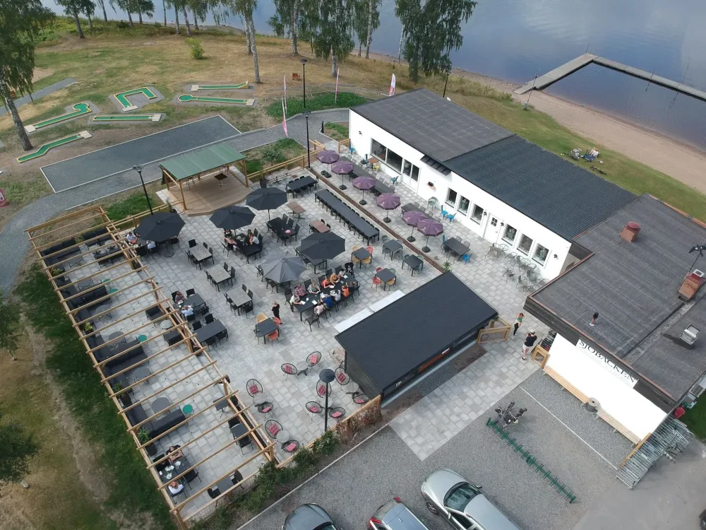 uteservering, vatten, badplats