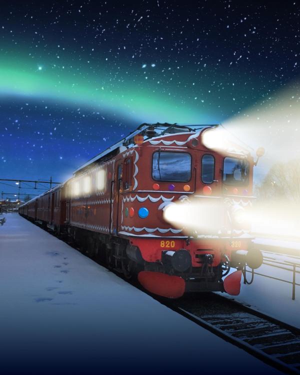 Gingerbread Train to the Gävle Goat inauguration 2023!