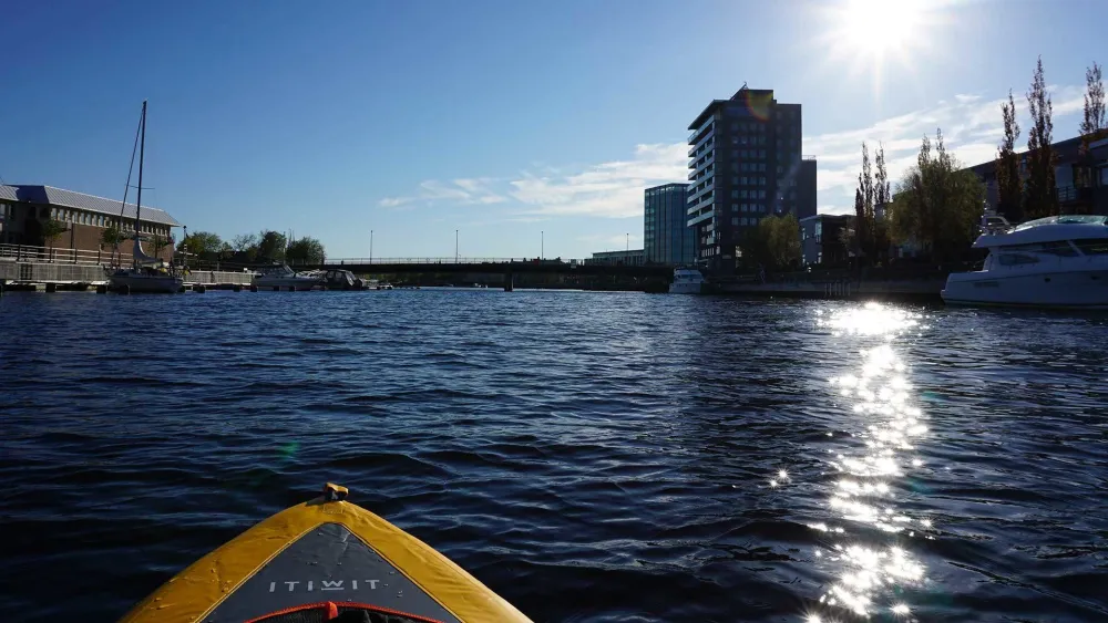 Paddle kayak in Gävle